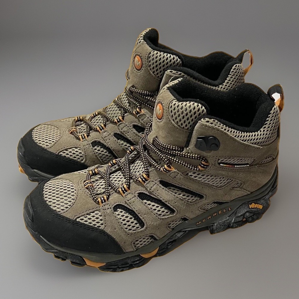 Merrell Mens Brown Walnut Continuum Vibram Waterproof J86593W Hiking Lace Boot 8